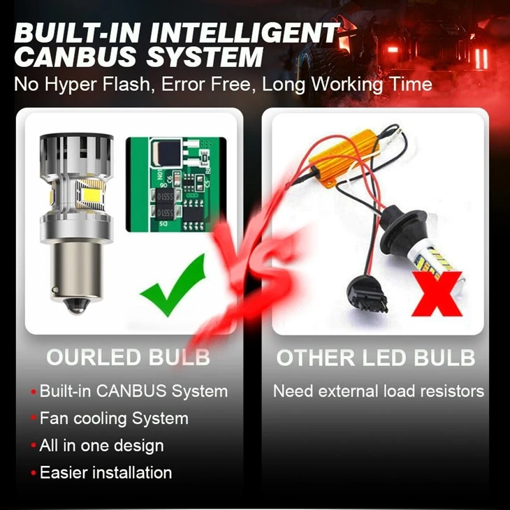 3156 W27W LED Turn Signal Lights Car Reverse DRL Light best